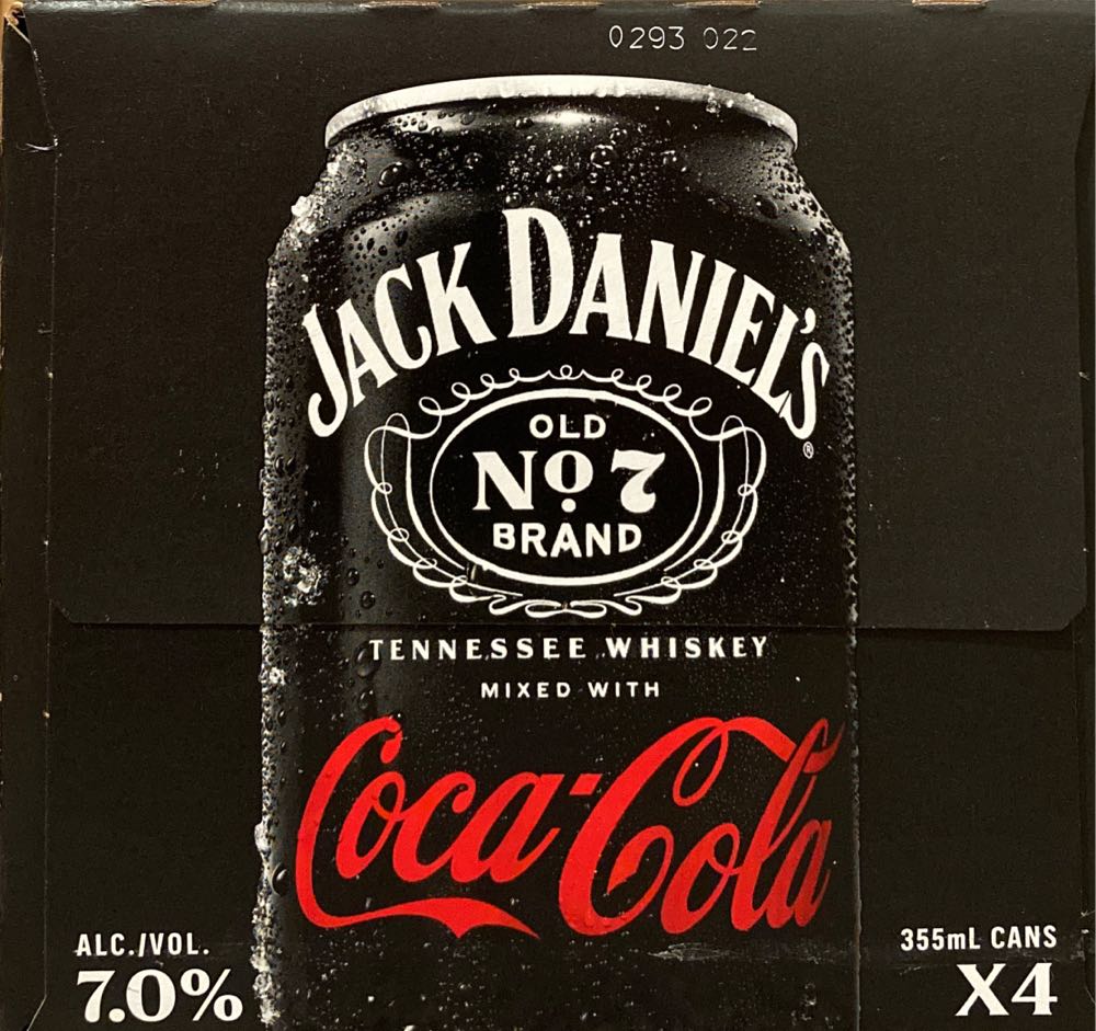 Jack Daniel’s Jack & Coke - Jack Daniel’s Distillery, Lynchburg, TN (355 mL) alcohol collectible - Main Image 2