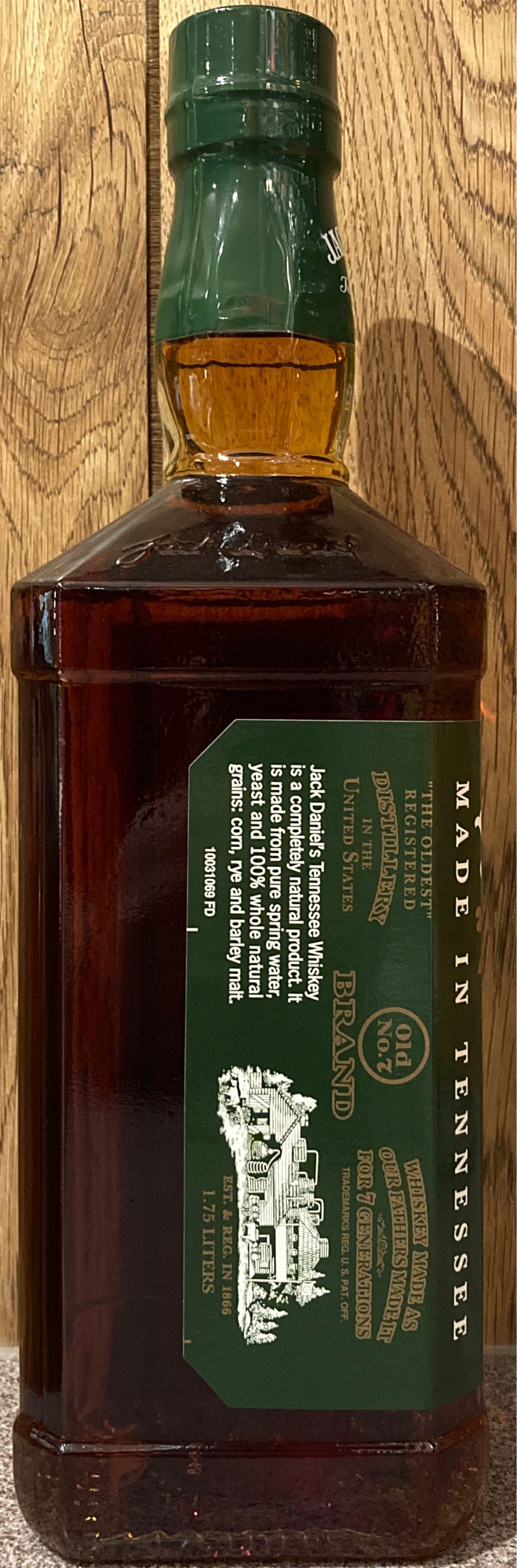 Jack Daniel’s Green Label - Jack Daniel’s Distillery, Lynchburg, TN (1.75 L) alcohol collectible - Main Image 4