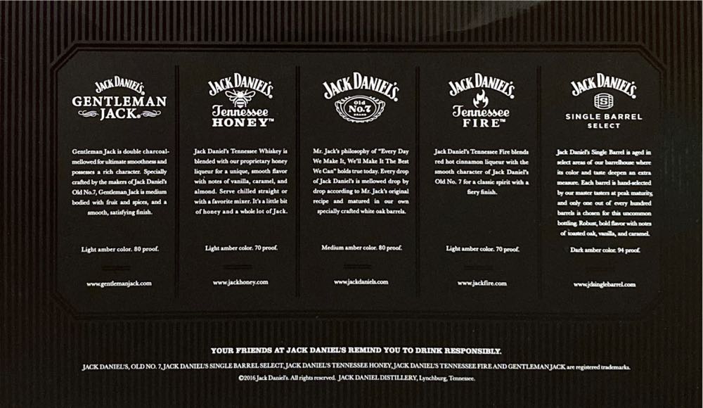 Jack Daniel’s Family of Fine Spirits Mini - Jack Daniel’s Distillery, Lynchburg, TN (50 mL) alcohol collectible - Main Image 3