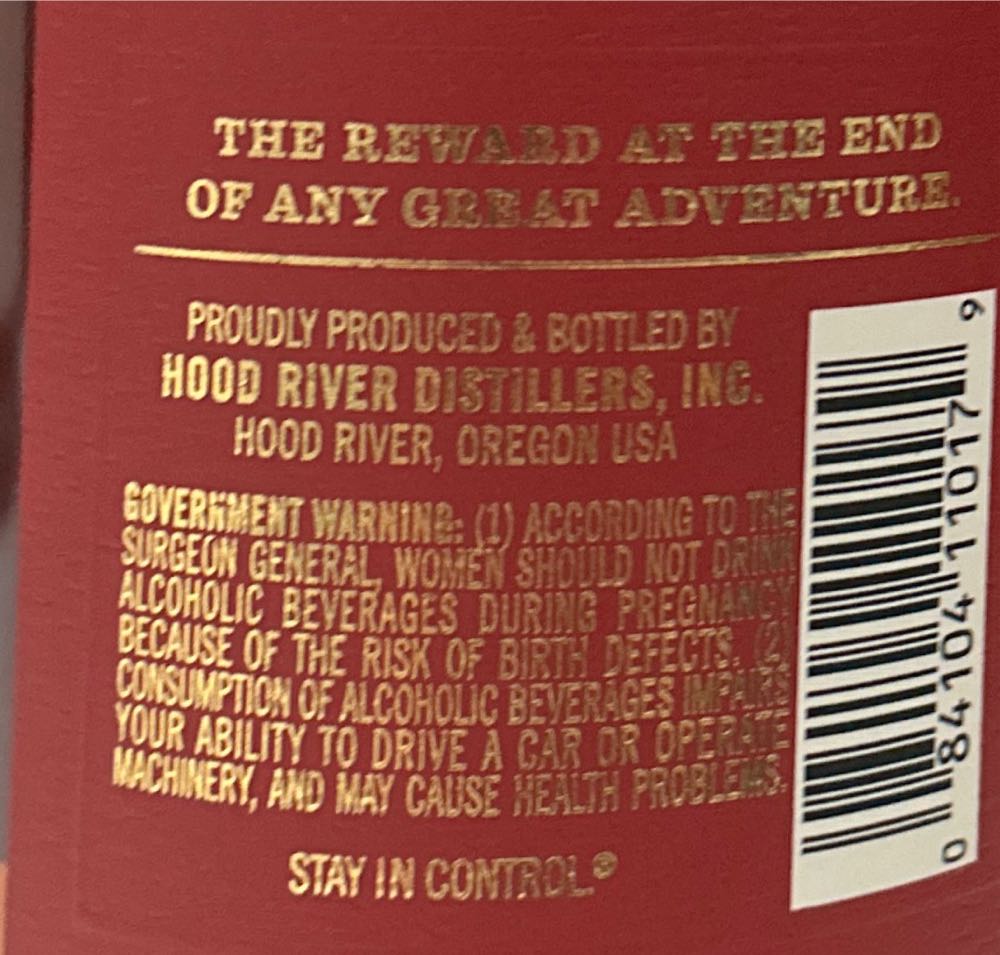 Trail’s End 8 Year Old Bourbon Finished In Apple Brandy Finish 8yr - Hood River Distillers (750 mL) alcohol collectible [Barcode 084104110179] - Main Image 2