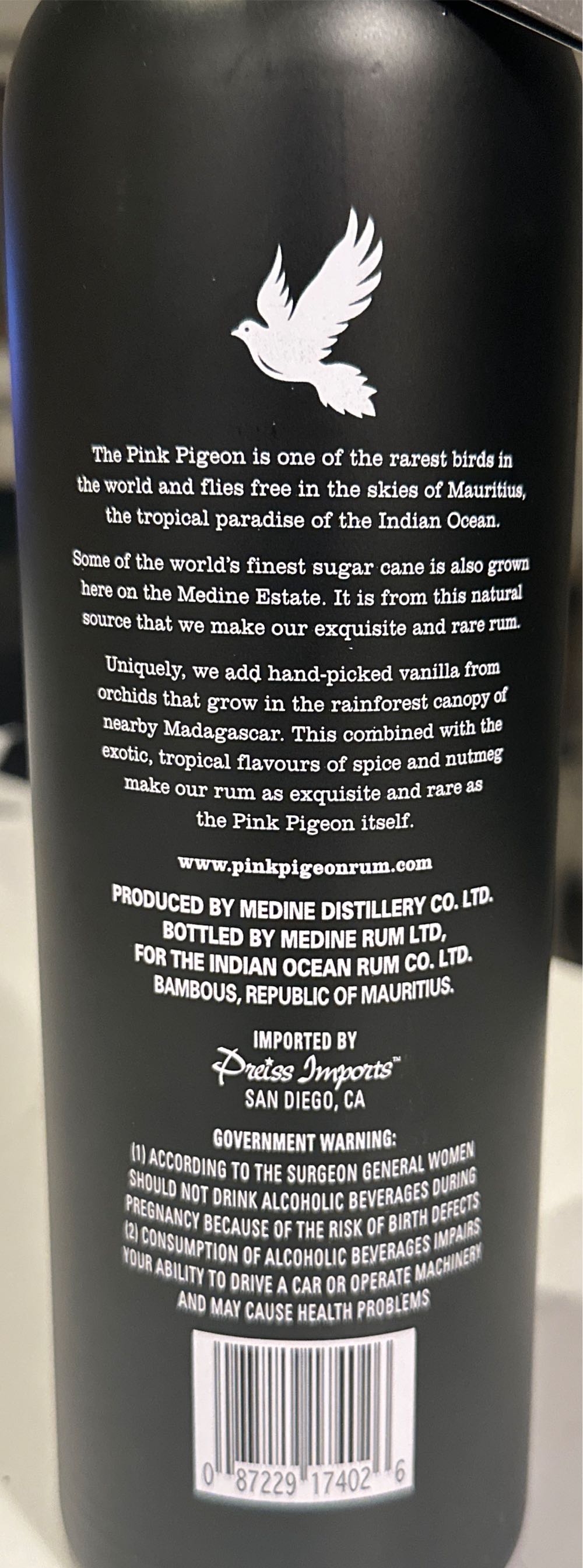 The Pink Pigeon - The Medine Distillery (750 mL) alcohol collectible - Main Image 2