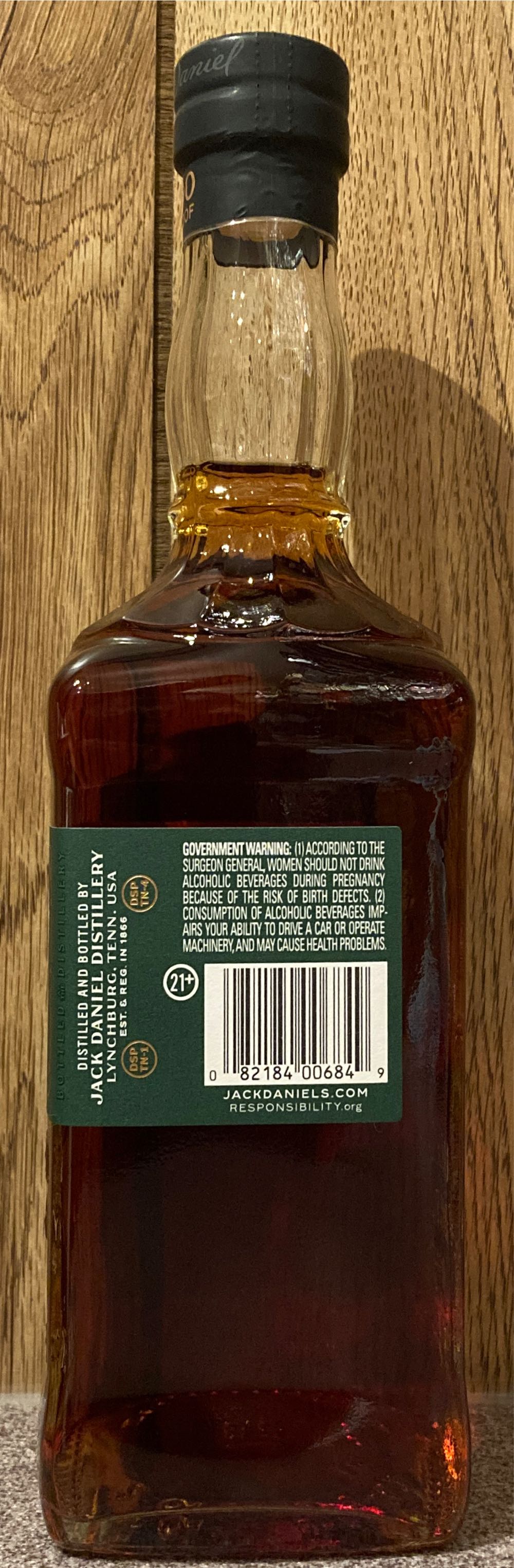 Jack Daniel’s Bonded Rye - Jack Daniel’s Distillery, Lynchburg, TN (700 mL) alcohol collectible - Main Image 2