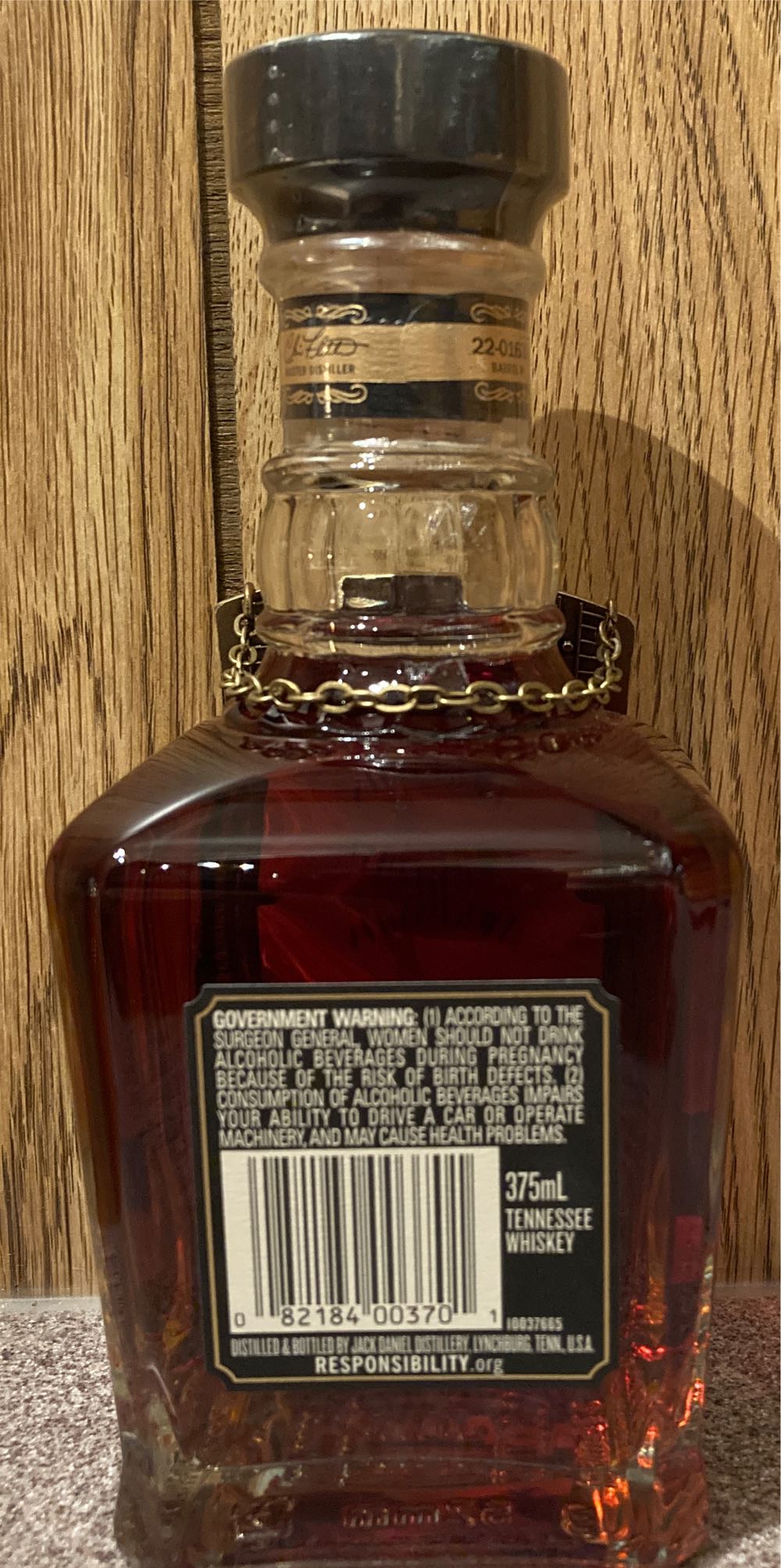 Single Barrel Barrel Proof 1ST Gen 11-3-18 10-23-10 - Jack Daniel’s Distillery, Lynchburg, TN (750 mL) alcohol collectible - Main Image 3