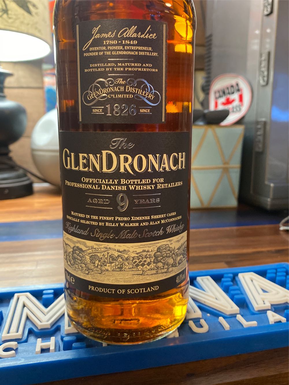 Glendronach 9 Years Danish Old For Whisky Year Retailers Darth Vader Jahre - Glendronach Distillery (700 mL) alcohol collectible [Barcode 5060088798867] - Main Image 3