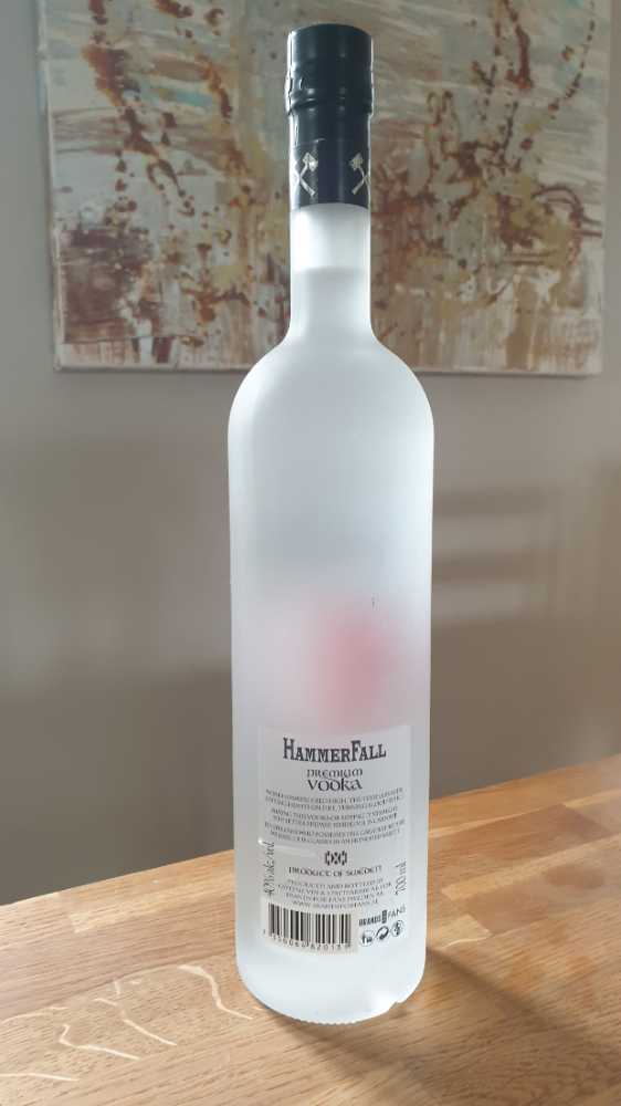 Hammerfall Vodka Hammerfall Premium Vodka 40% 700ml Sweden - Brands For Fans (700 mL) alcohol collectible [Barcode 7350064820131] - Main Image 2