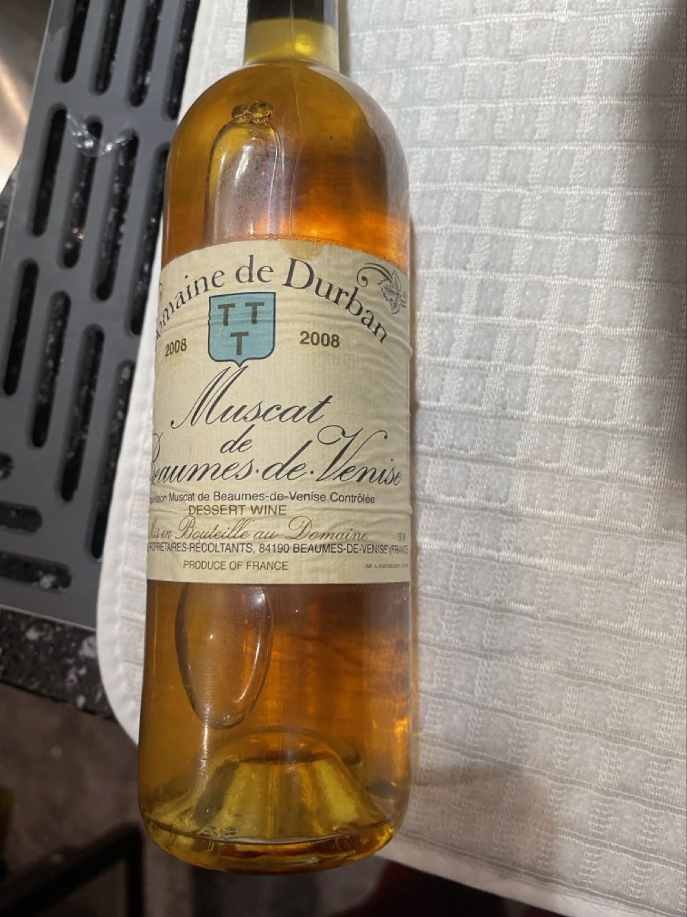 Wine:Domaine De Durban Muscat ( Desert)  alcohol collectible - Main Image 2