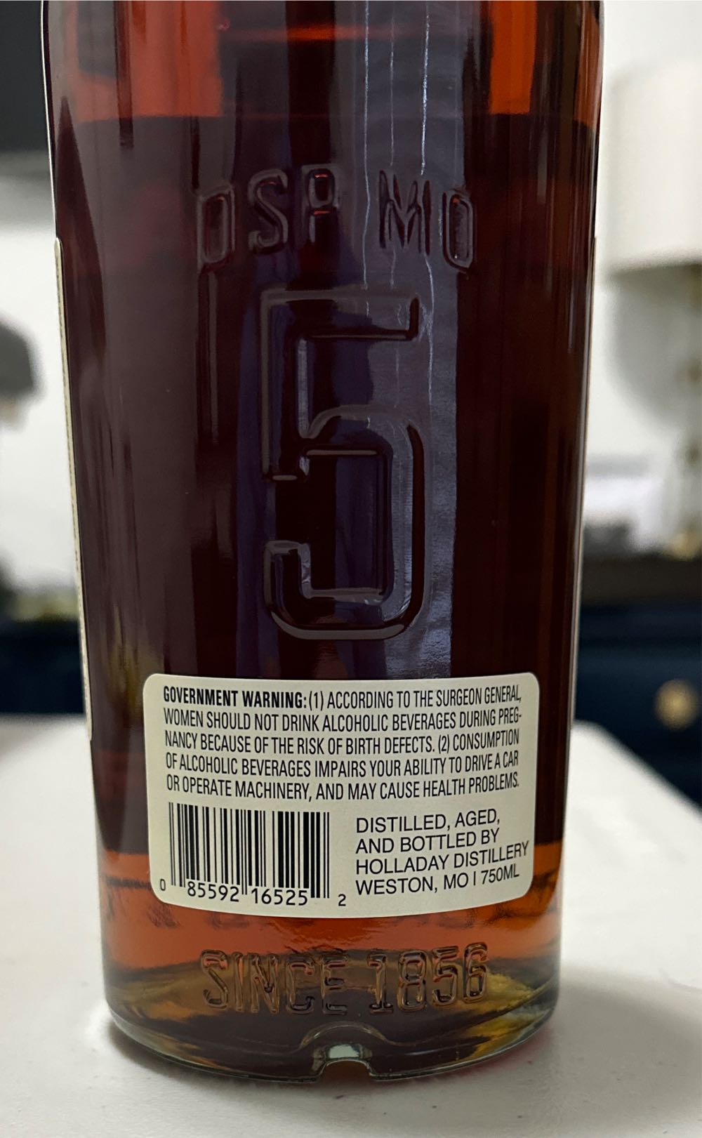 Ben Holladay Rickethouse Proof Bourbon Whiskey - Holladay Distillery (750 mL) alcohol collectible [Barcode 085592165252] - Main Image 4