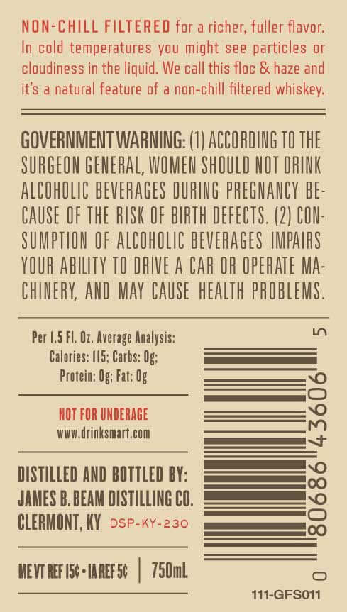 A Overholt Monongahela Mash Straight Rye Whiskey - James B. Beam Distilling Co. (750 mL) alcohol collectible [Barcode 080686436065] - Main Image 3