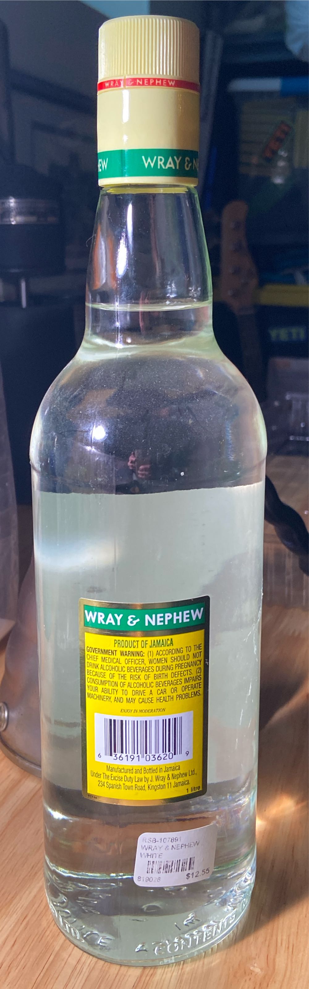 Wray & Nephew White Overproof Rum - J Wray & Nephew LTD alcohol collectible [Barcode 636191036209] - Main Image 2