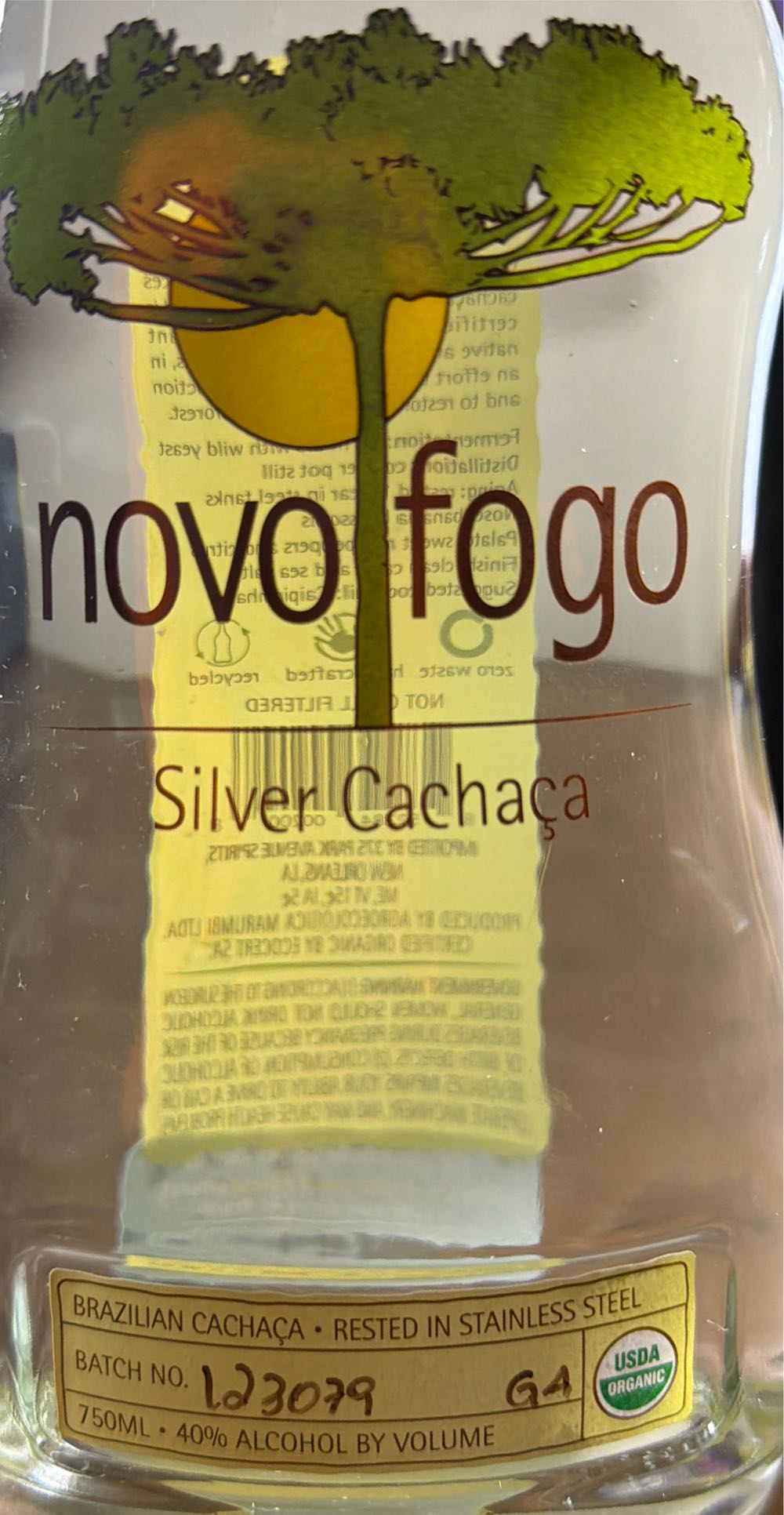 Novo Fogo Silver Cachaça - Novo Fogo alcohol collectible [Barcode 852384002008] - Main Image 3
