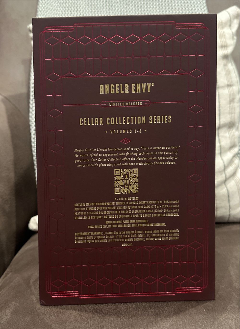 Bourbon - Angels Envy Cellar Collection Series Volumes 1-3 Angel’s - Angel’s Envy Distillery (375 mL) alcohol collectible [Barcode 080480988999] - Main Image 2