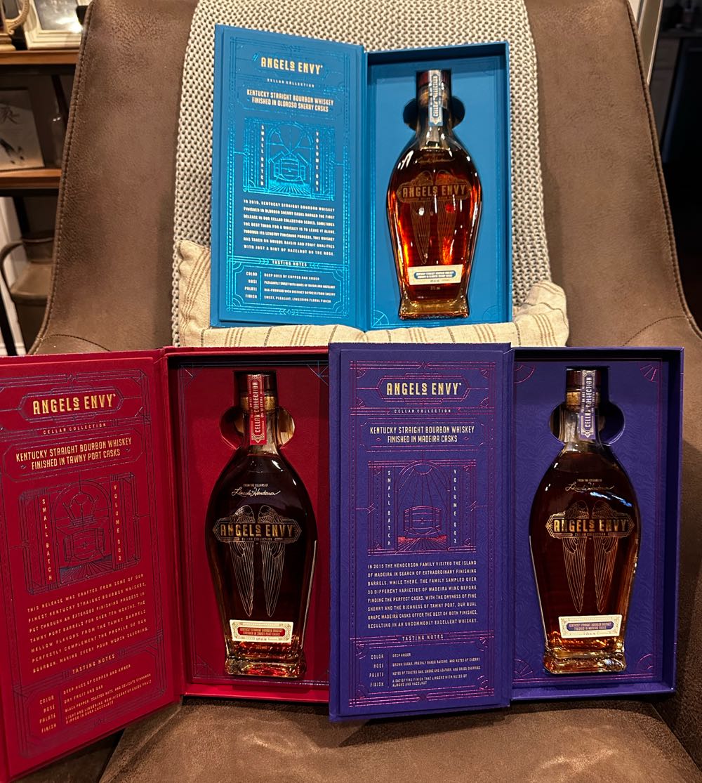 Bourbon - Angels Envy Cellar Collection Series Volumes 1-3 Angel’s - Angel’s Envy Distillery (375 mL) alcohol collectible [Barcode 080480988999] - Main Image 4