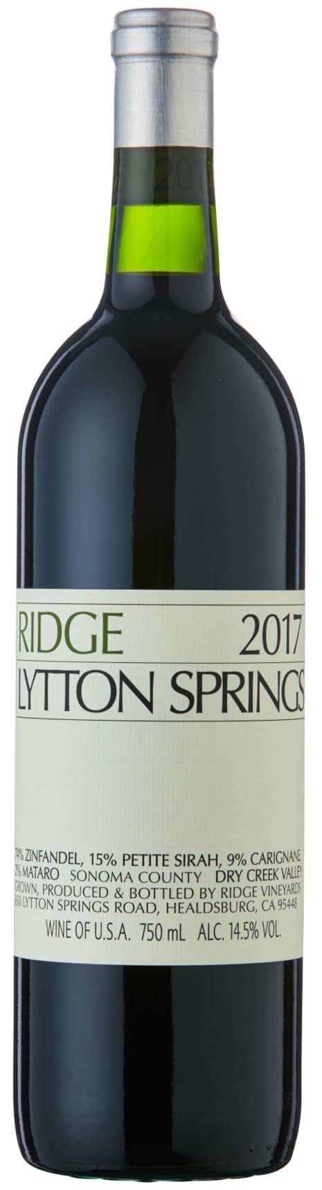 Ridge Lytton Springs Zinfandel Blend 750ml Dry Red Wine Creek Vineyards 2021 Valley Buy Online  (750 mL) alcohol collectible [Barcode 744442901005] - Main Image 3