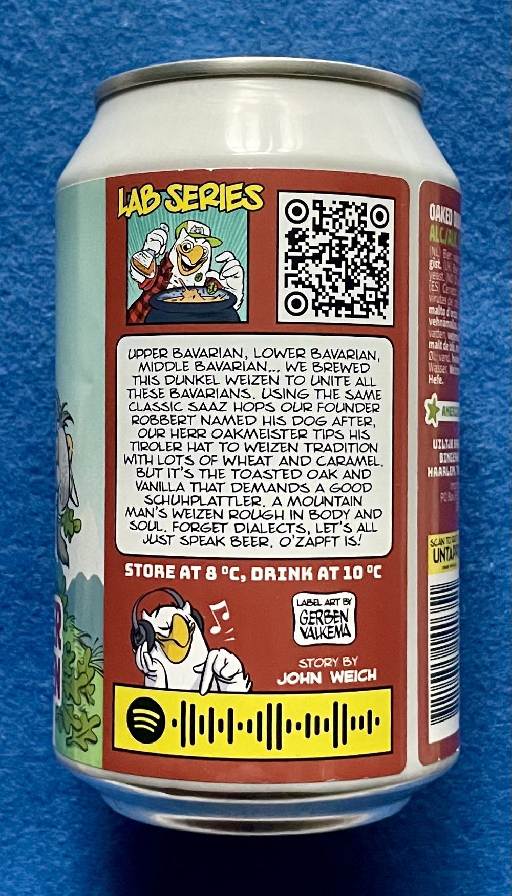 Herr Oakmeister Von Dunkelweizen - Uiltje Brewing Company (330 mL) alcohol collectible [Barcode 8721055140351] - Main Image 4