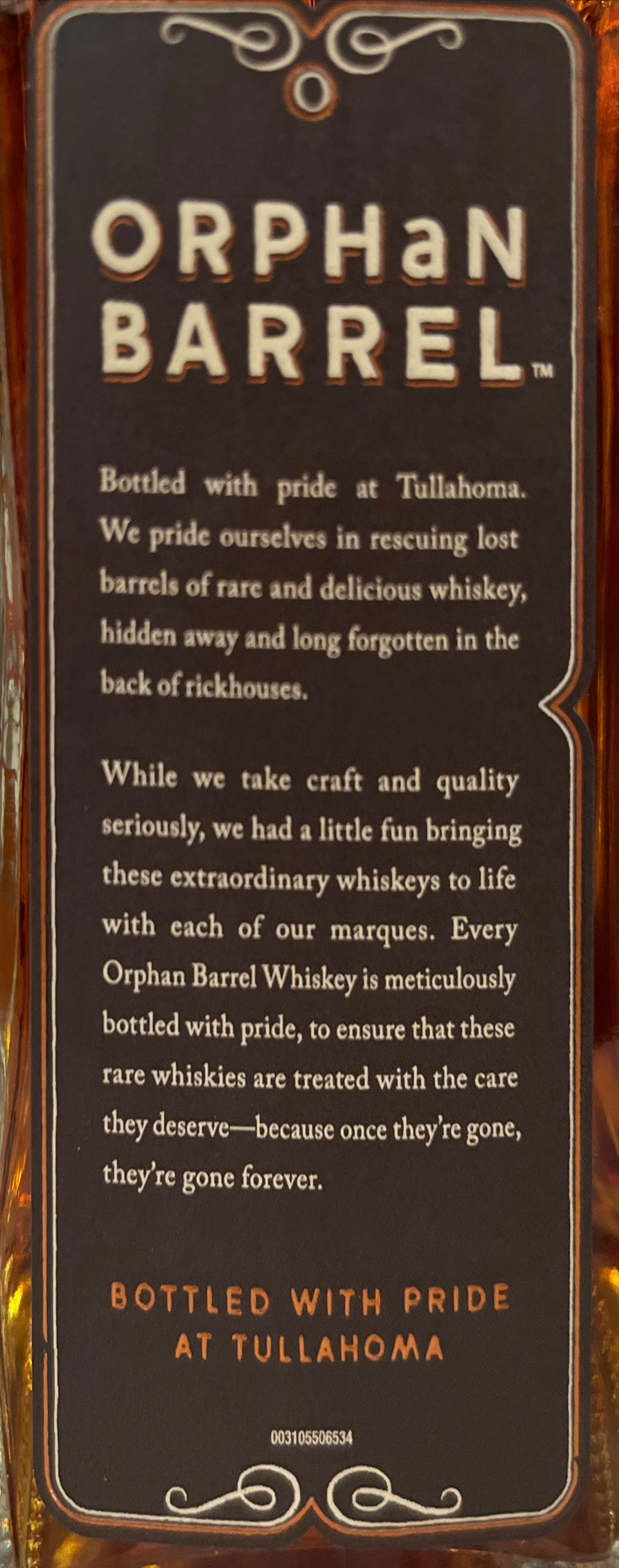 Orphan Barrel - Indigo’s Hour 18 Yr - Orphan Barrel Distillery (750 mL) alcohol collectible [Barcode 082000805878] - Main Image 3