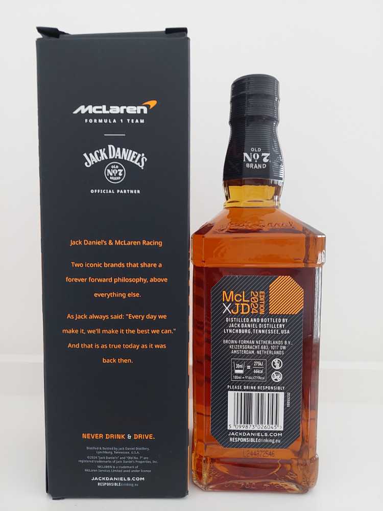 Jack Daniels McLaren 2024  (700 mL) alcohol collectible - Main Image 3
