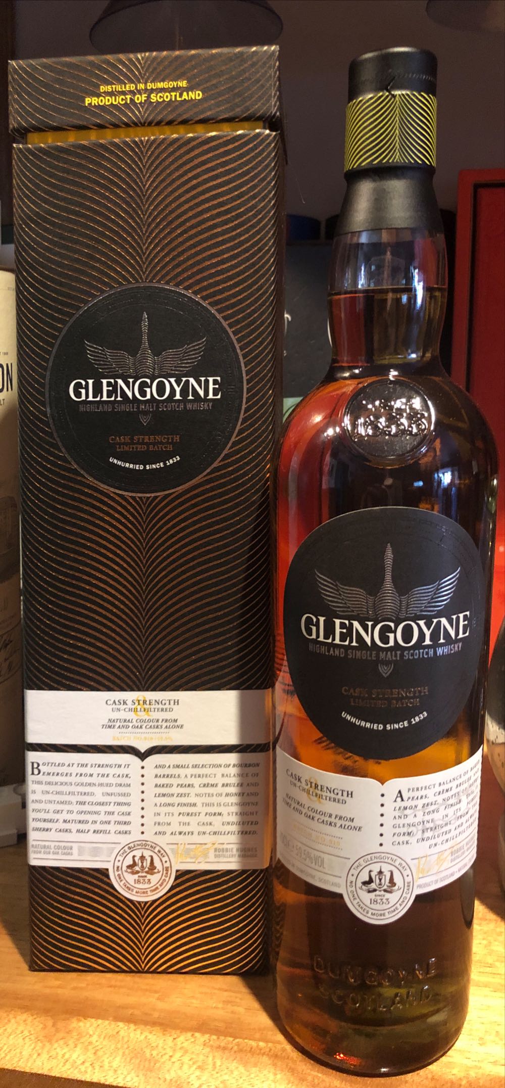 Glengoyne Cask Strength Limited Batch - Glengoyne Distillery (700 mL) alcohol collectible [Barcode 5010852053197] - Main Image 2