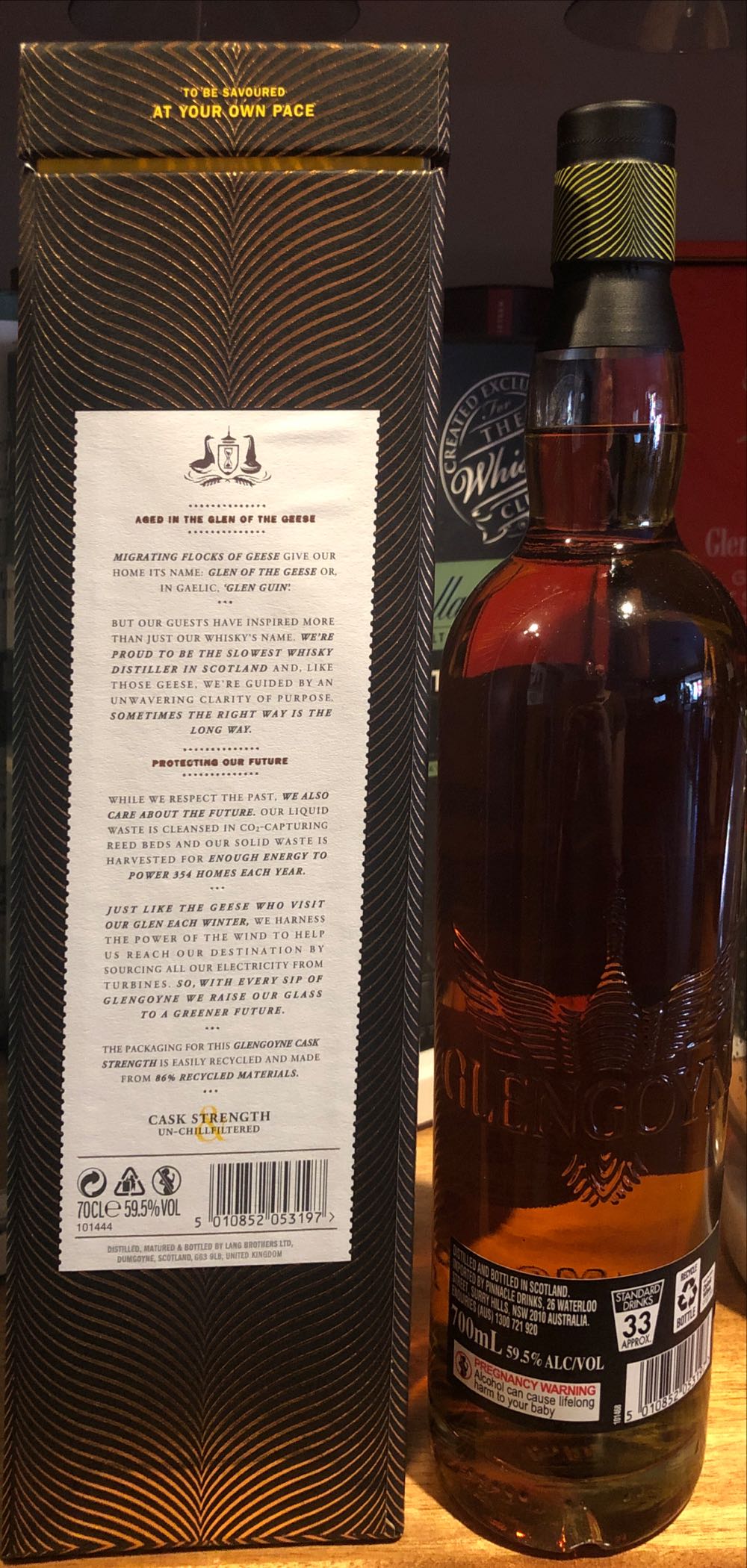Glengoyne Cask Strength Limited Batch - Glengoyne Distillery (700 mL) alcohol collectible [Barcode 5010852053197] - Main Image 3