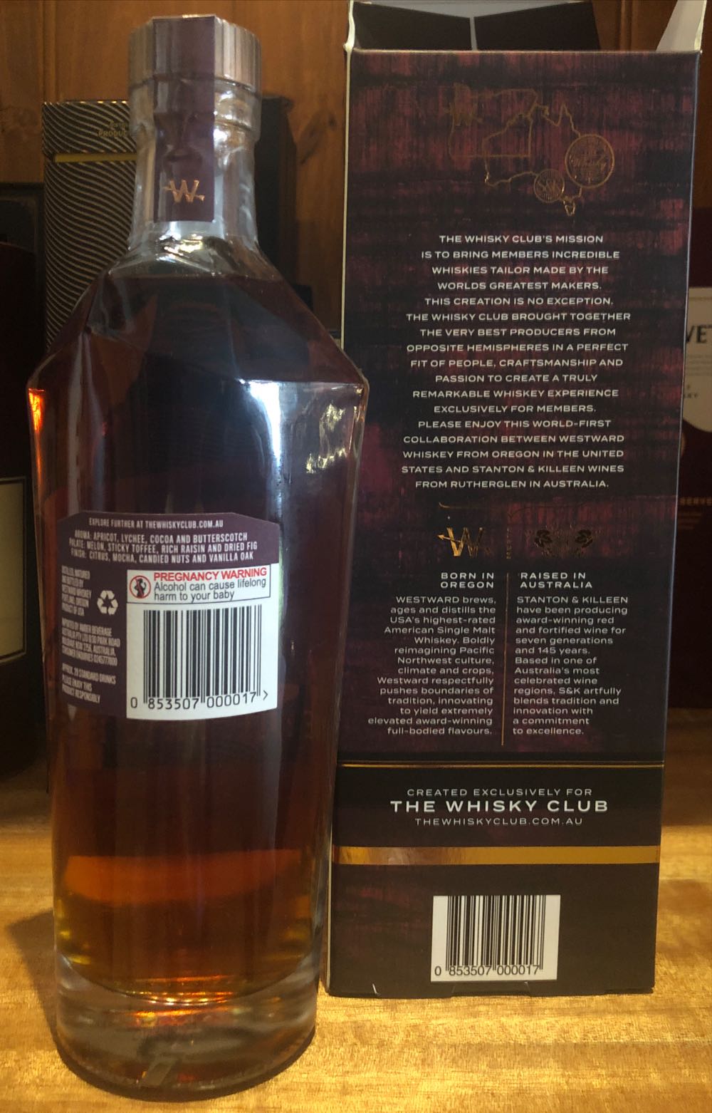 Westward American Single Malt Whiskey - Westward Whiskey (700 mL) alcohol collectible - Main Image 2