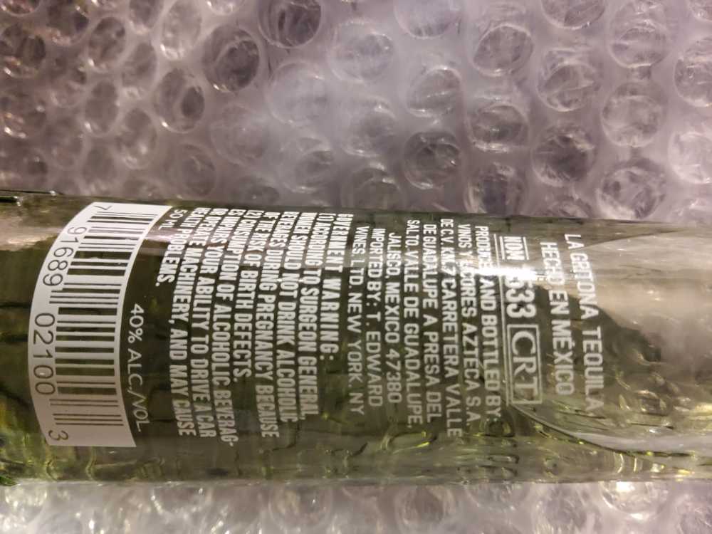 La Gritona Reposado Tequila Reposado - Vinos y Licores Azteca, S.A de C.V. (50 mL) alcohol collectible [Barcode 791689021003] - Main Image 3