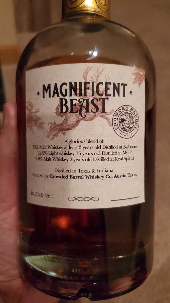 Magnificent Beast - Crowded Barrel Whiskey Co. (750 mL) alcohol collectible - Main Image 2