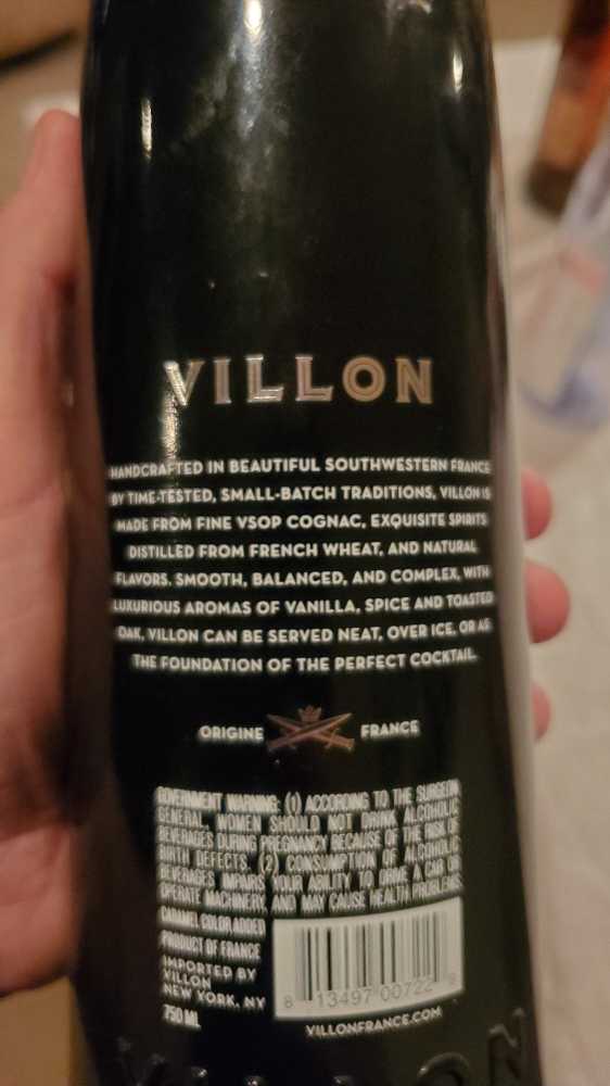 Villon - Villon alcohol collectible - Main Image 2