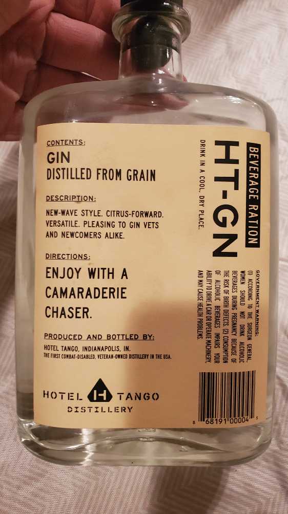 Hotel Tango Gin - Hotel Tango Distillery alcohol collectible [Barcode 868191000045] - Main Image 2