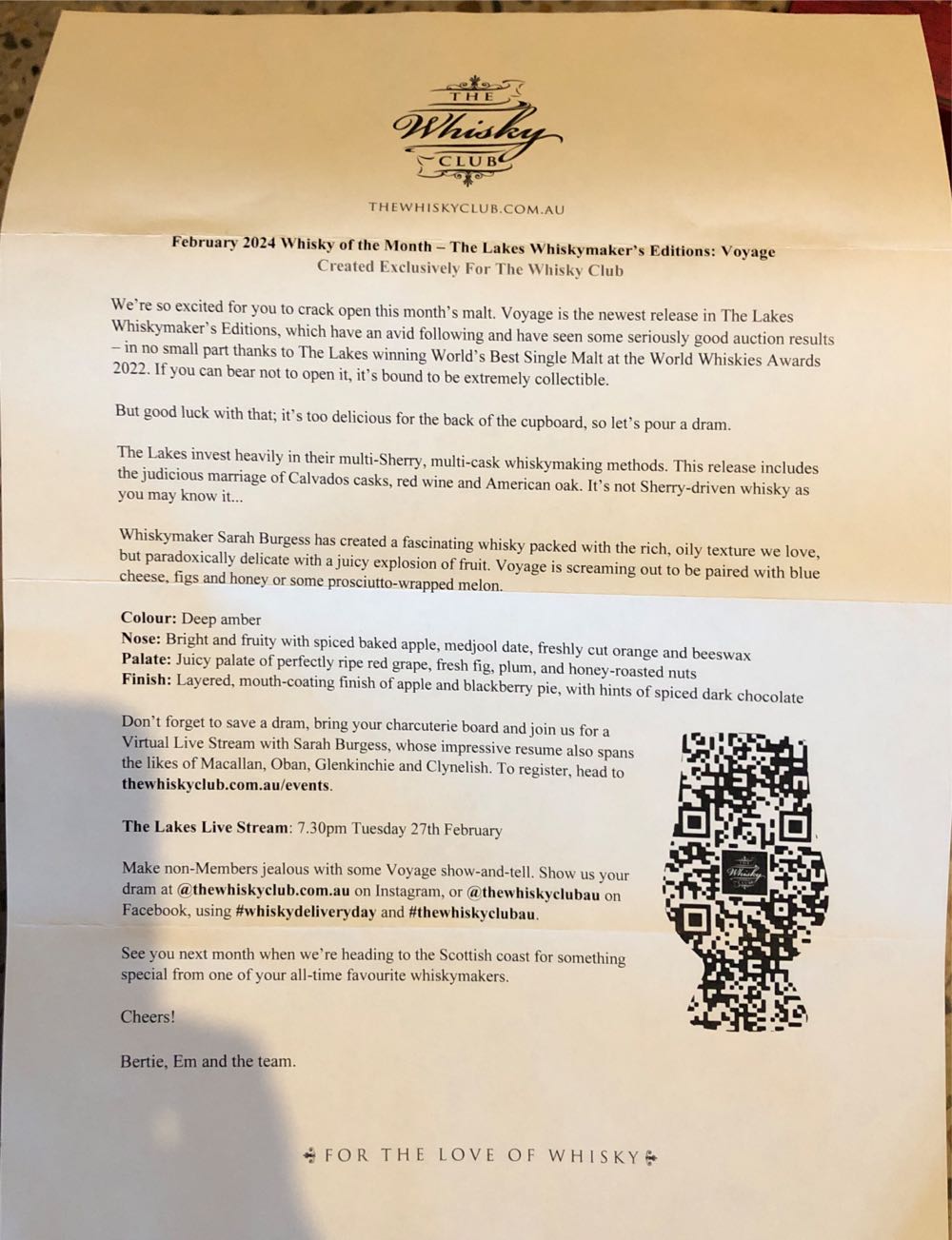 The Lakes Whiskeymaker’s Edition: Voyage - THE LAKES (700 mL) alcohol collectible - Main Image 3