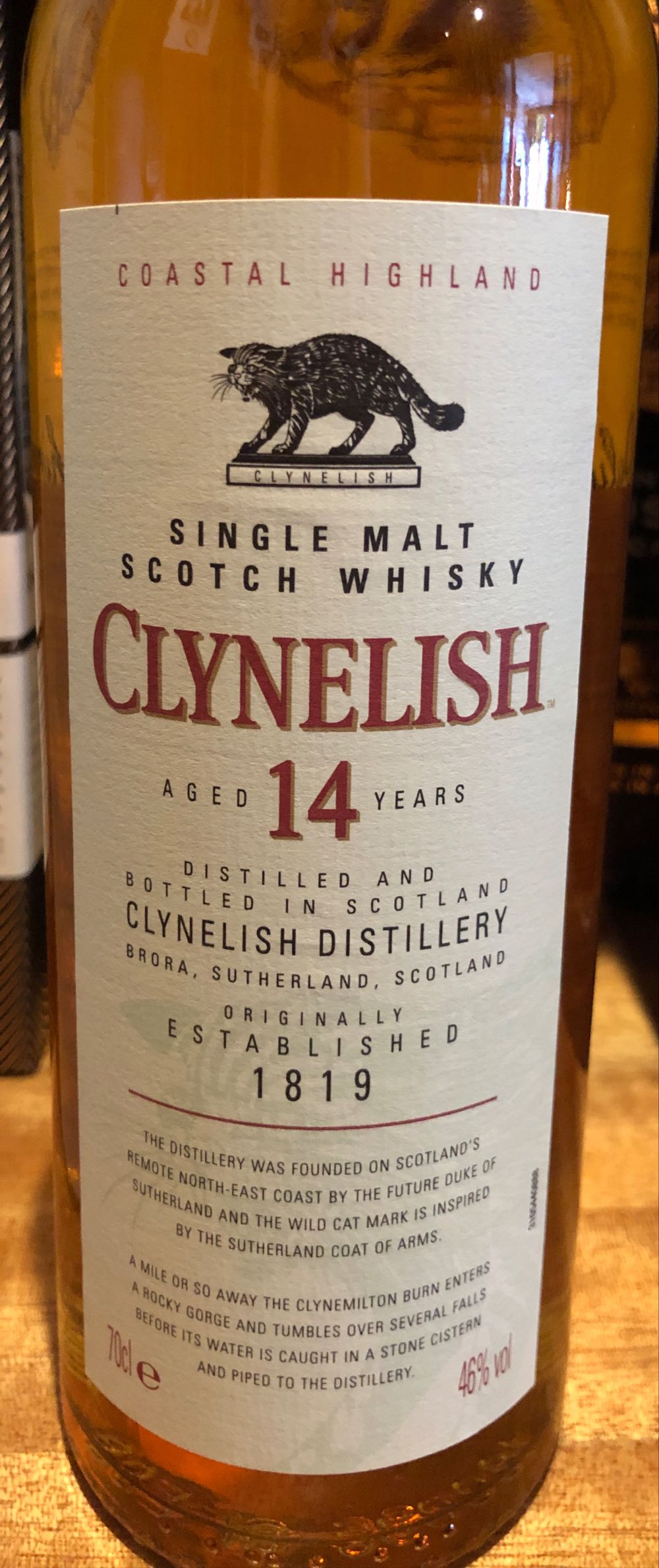 Clynelish 14yo - Clynelish Distillery (700 mL) alcohol collectible [Barcode 5000281016535] - Main Image 3