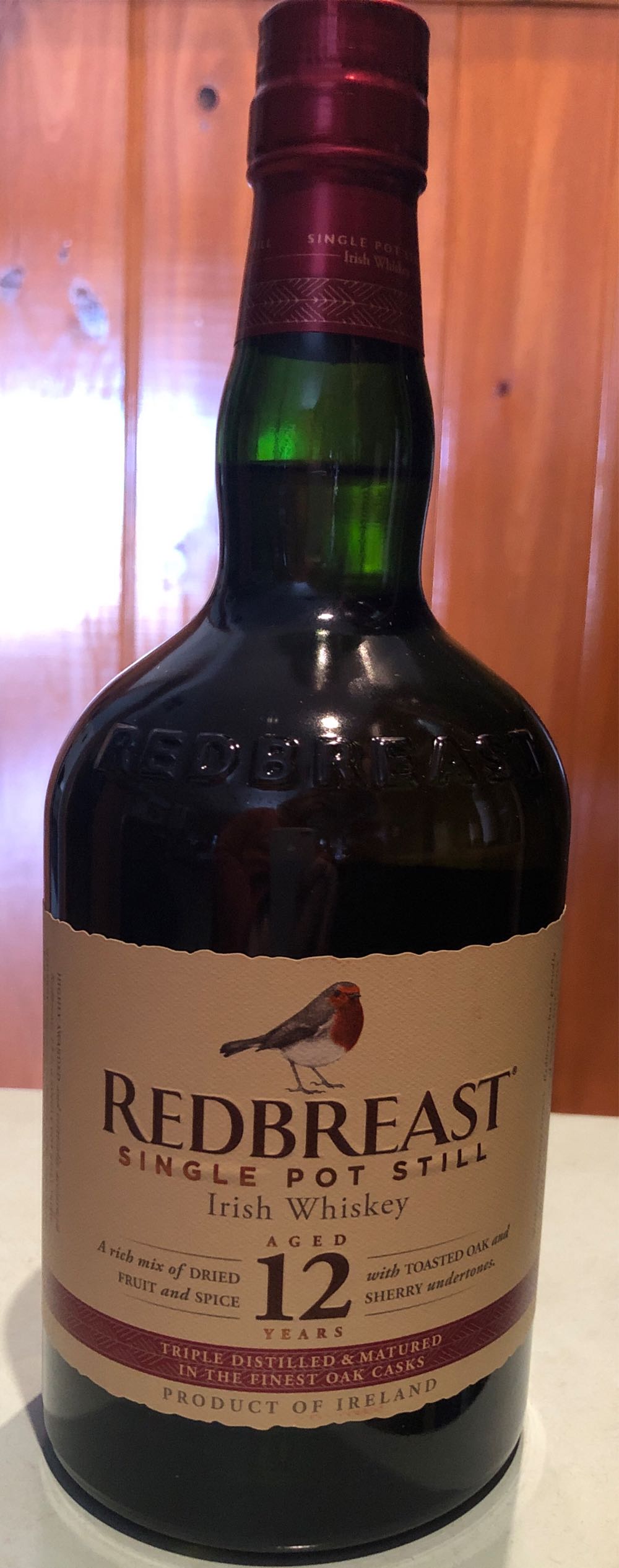 Redbreast 12 Year Old Single Pot Still Irish Whisky - Middleton Distillery (700 mL) alcohol collectible [Barcode 5011007008345] - Main Image 3