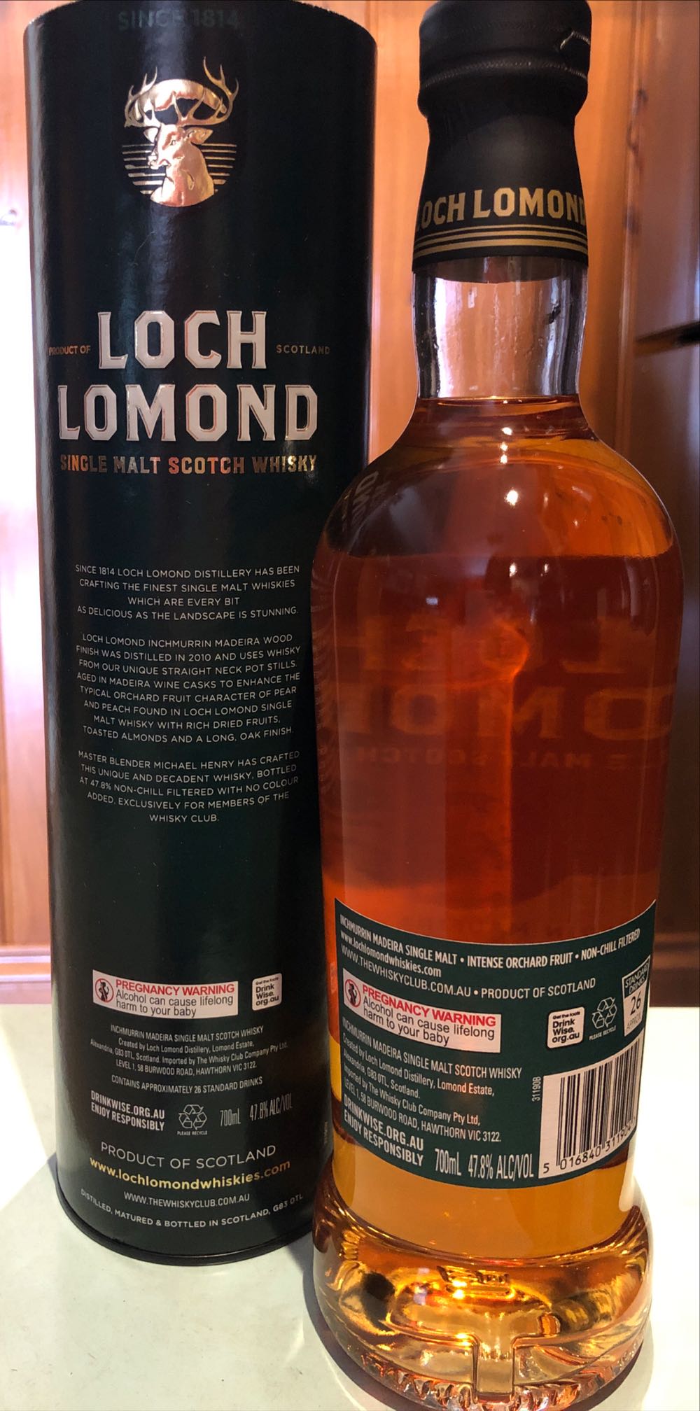 Loch Lomond Inchmurrin - Loch Lomand (700 mL) alcohol collectible - Main Image 2