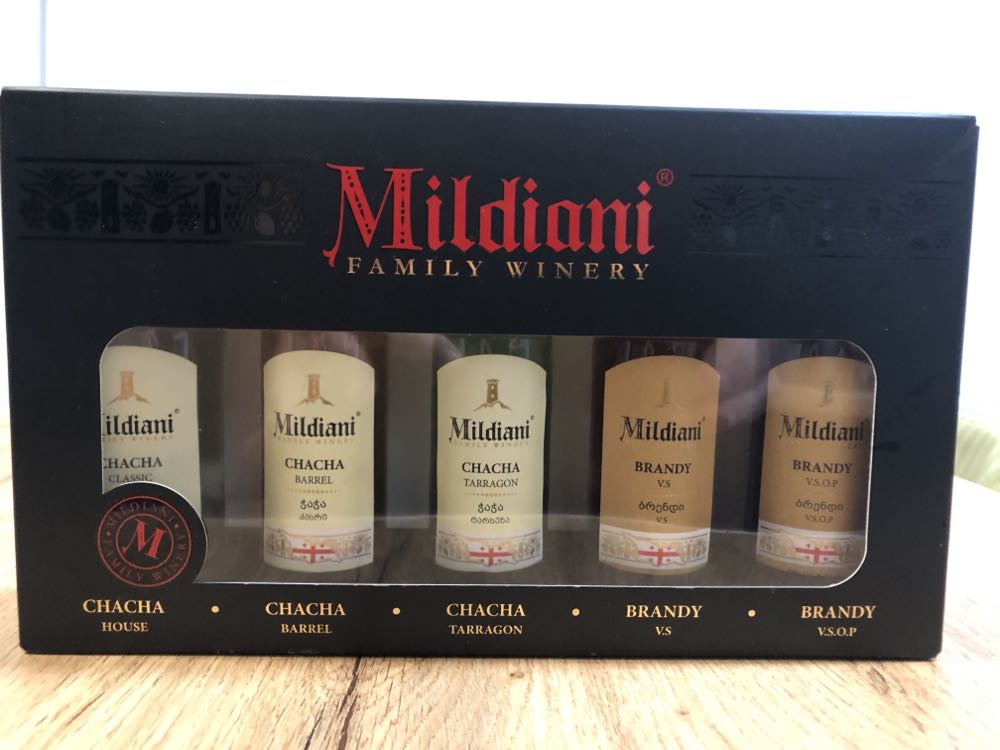 Mildiani Brandy V.S.O.P  (50 mL) alcohol collectible - Main Image 2