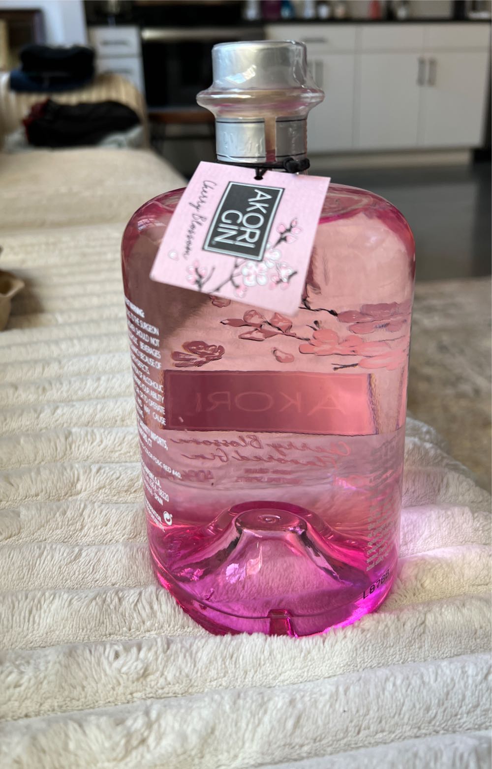 Akori Cherry Blossom Gin - Saranty Imports (750 mL) alcohol collectible [Barcode 852976003277] - Main Image 2