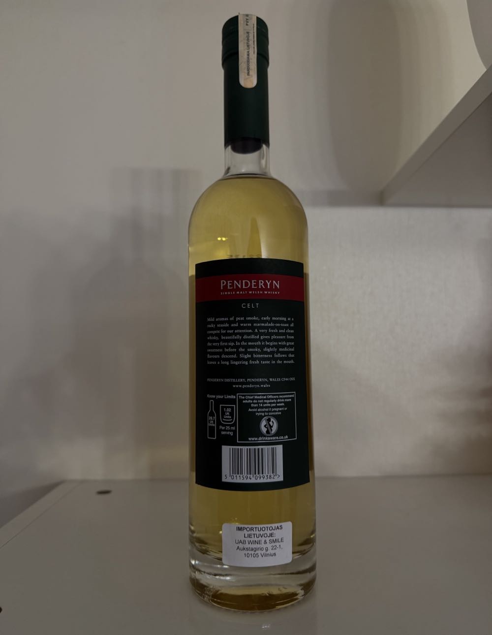 Penderyn Celt - Penderyn Distillery (700 mL) alcohol collectible [Barcode 5011594099382] - Main Image 2