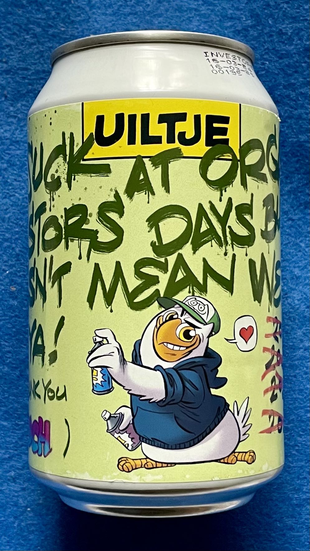 We Suck At Organizing Investors Days But That Doesn’t Mean We Don’t Love Ya! - Uiltje Brewing Company (330 mL) alcohol collectible - Main Image 2