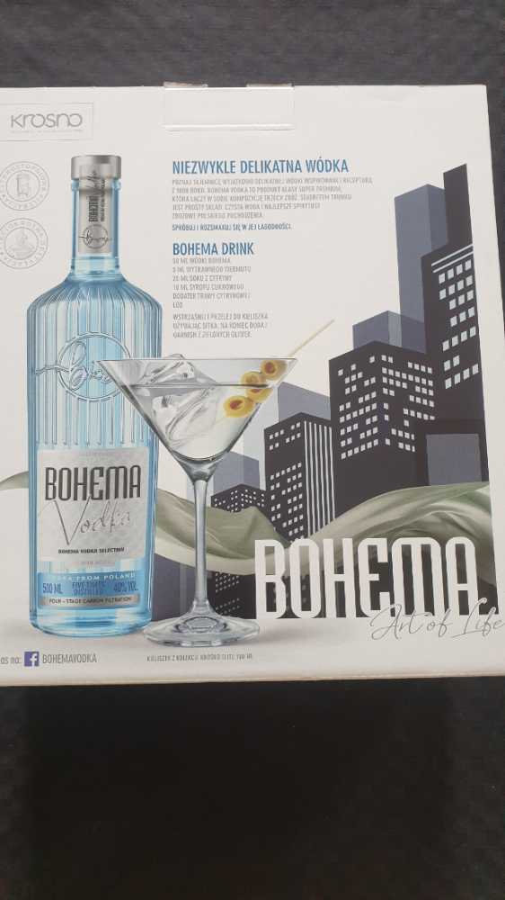 Bohema Vodka 40% 500ml Poland  (500 mL) alcohol collectible [Barcode 5903957411477] - Main Image 2
