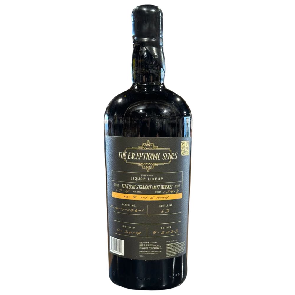 Rare Character 9Yr 5Mos “Exceptional Series” - Rare Character Whiskey Co (750 mL) alcohol collectible - Main Image 2