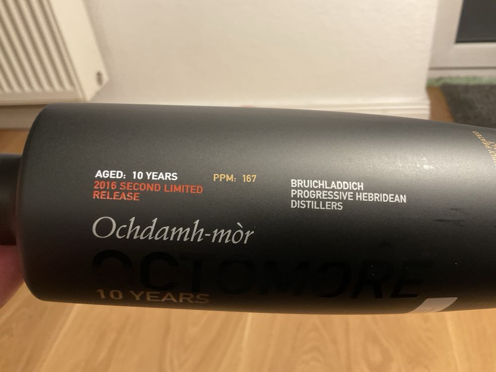 Bruichladdich Octomore 10 yo - Bruichladdich Distillery, Islay Scotland (700 mL) alcohol collectible [Barcode 5055807406604] - Main Image 2