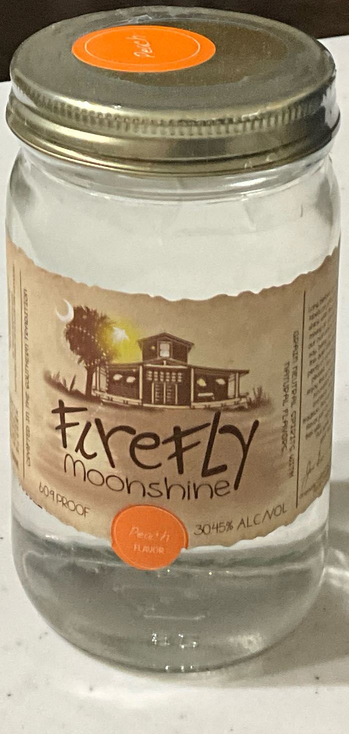 Firefly Moonshine - Peach - Firefly Distillery (200 mL) alcohol collectible [Barcode 897291000792] - Main Image 1