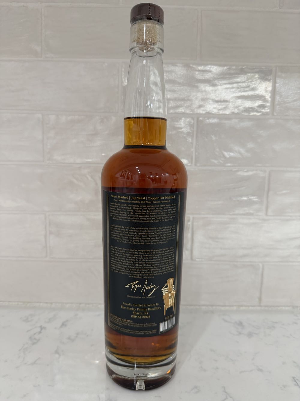 Newley Single Barrel Ky Straight Bourbon Whiskey - The Neeley Family Distillery (750 mL) alcohol collectible [Barcode 301651070740] - Main Image 2