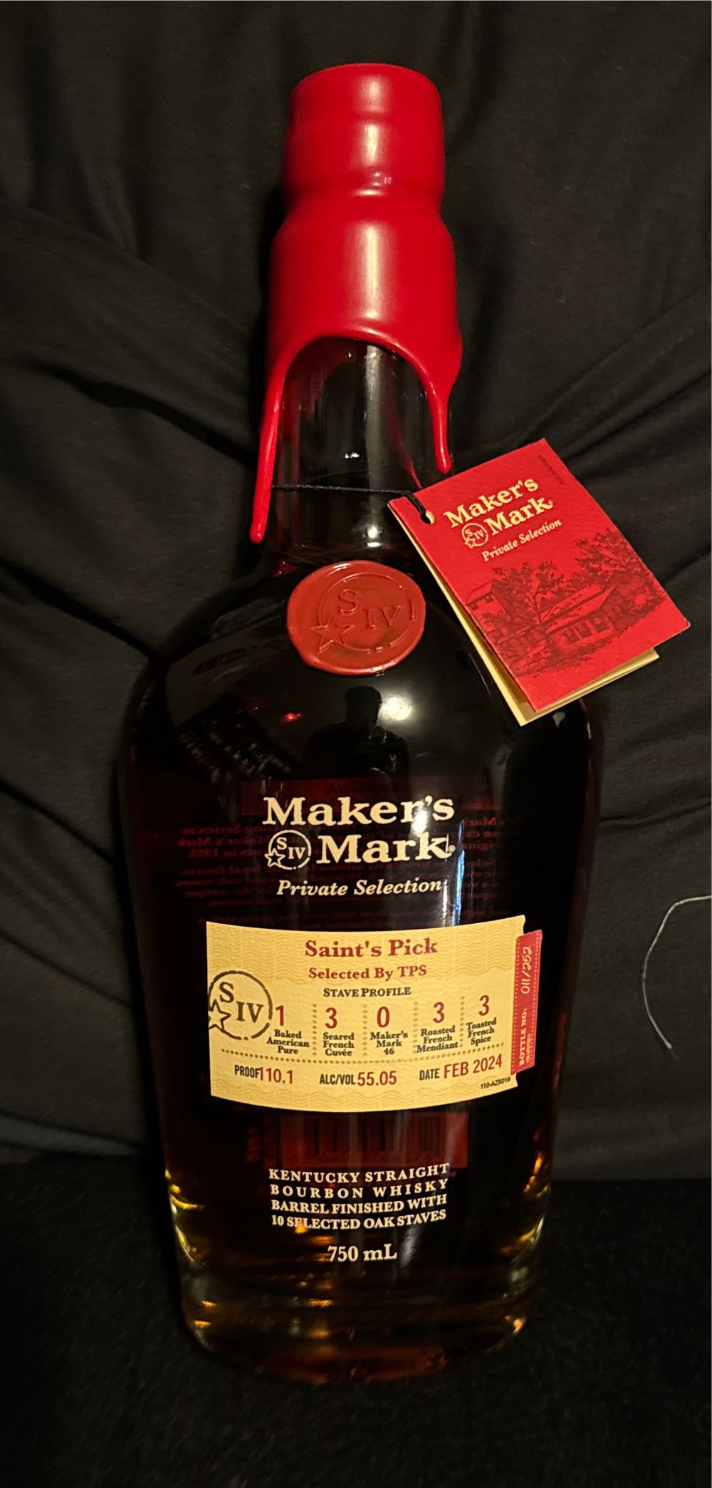 Maker’s Mark Private Selection - Saints’s Pick - Maker’s Mark Distillery Inc. (750 mL) alcohol collectible [Barcode 085246500460] - Main Image 1