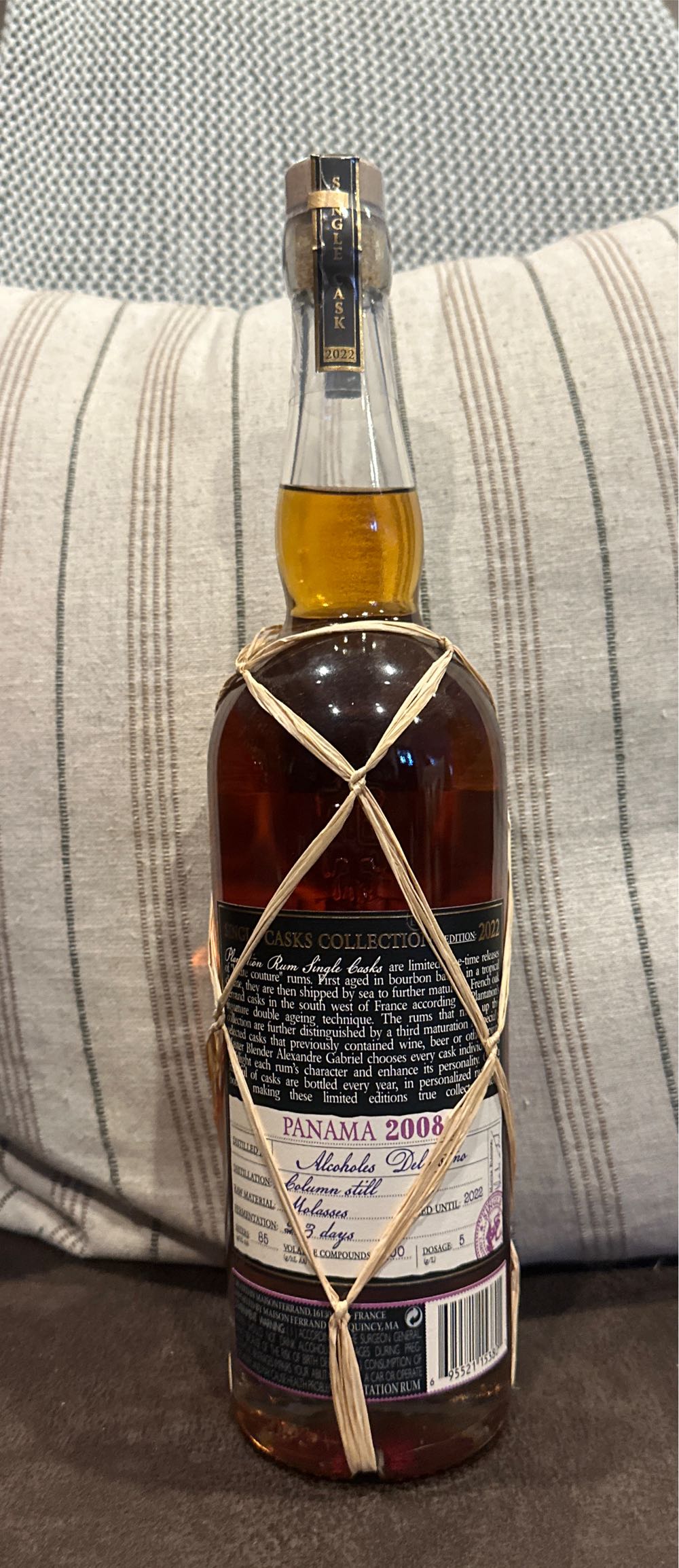 Plantation Panama 08 Redstone Barrel Society 2022 - Alcoholes Del Istmo (750 mL) alcohol collectible [Barcode 695521153801] - Main Image 2