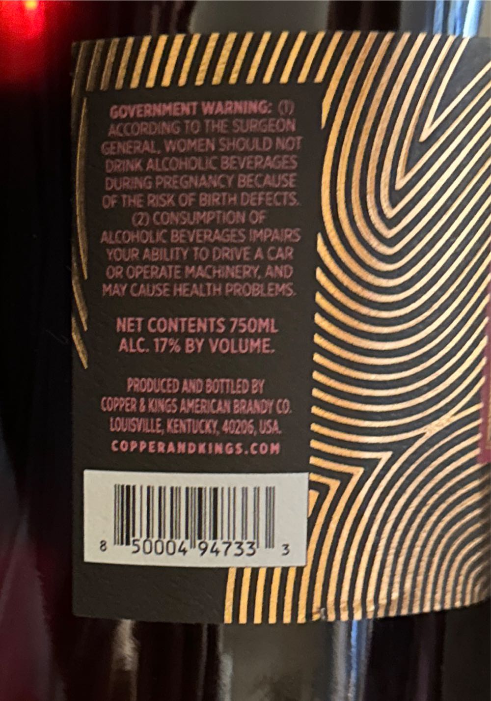 Copper And Kings Mistelle - Copper & Kings (750 mL) alcohol collectible [Barcode 850004947333] - Main Image 3