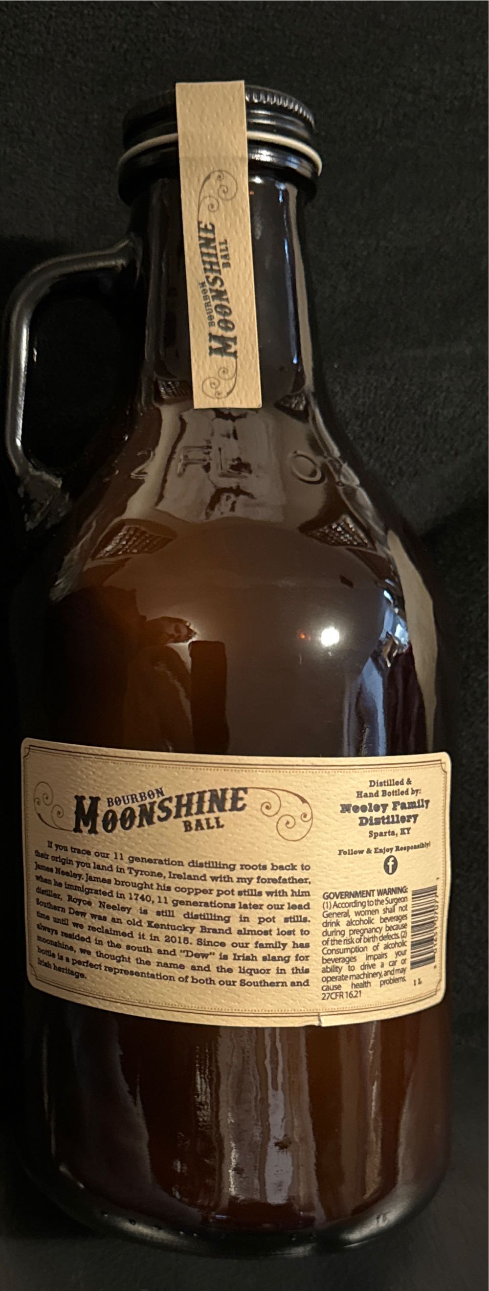 Neeley Family Bourbon Ball Moonshine Cream - Neeley Family Distillery (1 L) alcohol collectible [Barcode 301651070771] - Main Image 2