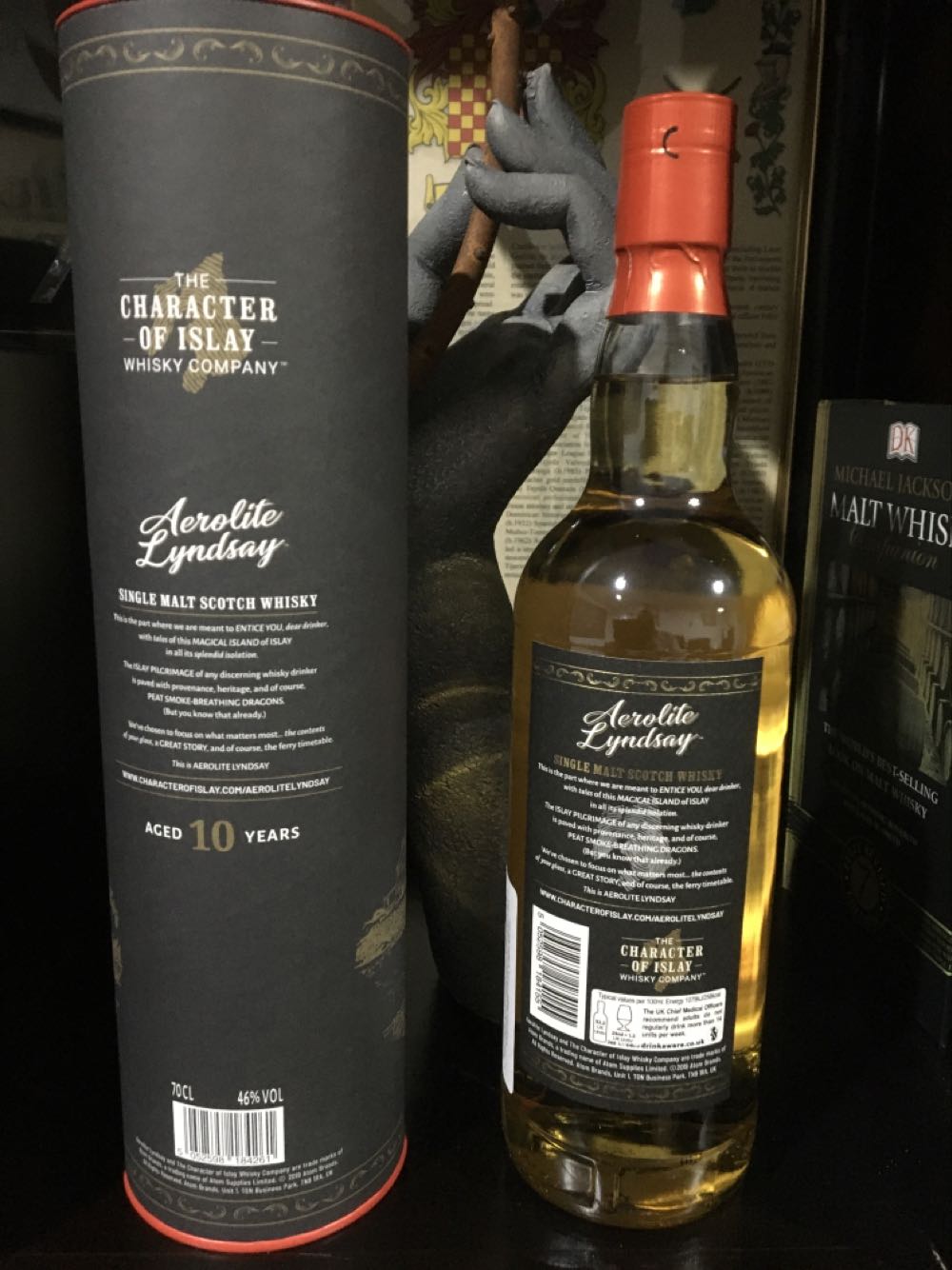Aerolite Lyndsay 10 Years Old Single Malt Scotch Islay Year The Character Of - Caol Ila Distillery - Islay (700 mL) alcohol collectible [Barcode 5052598184261] - Main Image 3
