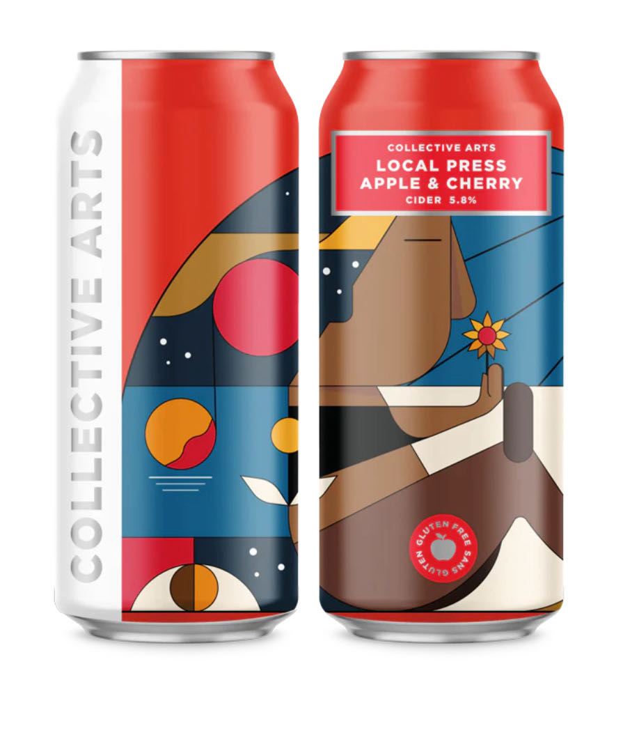 Loca Press Apple & Cherry Cider - Collective Arts Brewing alcohol collectible - Main Image 2