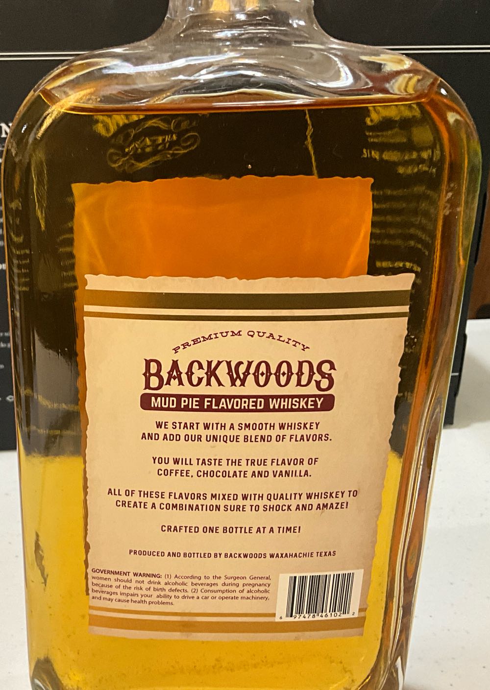 Backwoods Mud Pie Flavored Whiskey - Backwoods (750 mL) alcohol collectible [Barcode 697478461022] - Main Image 2