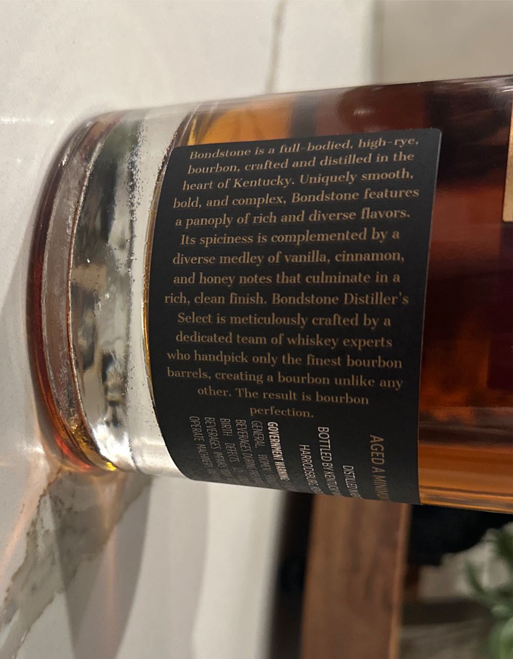 Bondstone Distiller’s Select - Bondstone Whiskey Co. (750 mL) alcohol collectible [Barcode 850040359015] - Main Image 2