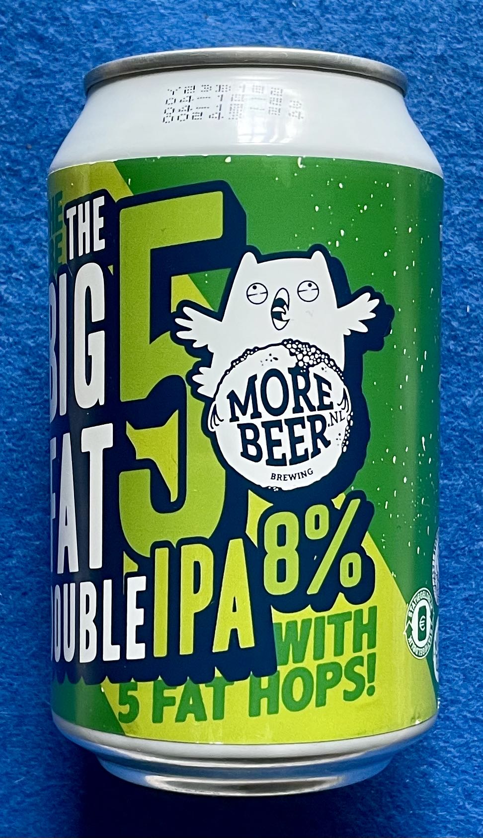 The Big Fat 5 Double IPA - Uiltje Brewing Company (330 mL) alcohol collectible [Barcode 8720618804716] - Main Image 2