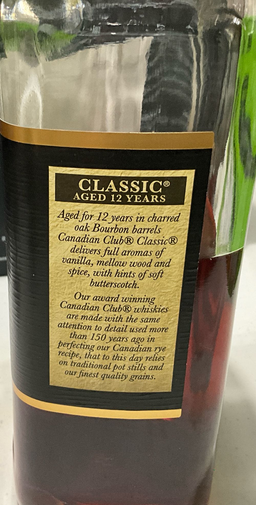 Canadian Club Classic 12yr Blended Canadian Whisky - Canadian Club Import Company (1.75 L) alcohol collectible [Barcode 080686817277] - Main Image 2